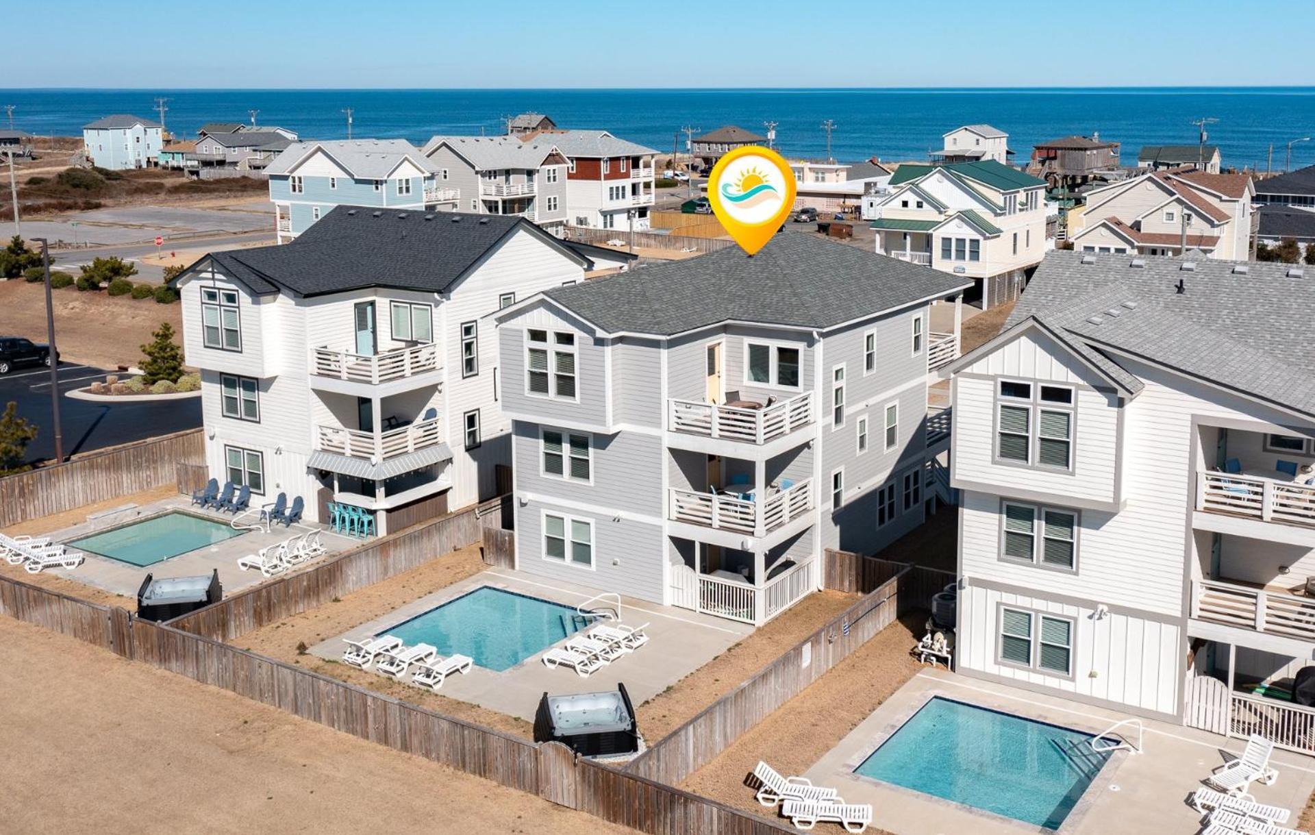 4058 Beach Haven 4 Min Walk To Beach Pool Kitty Hawk Exterior foto
